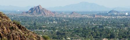 View of the Southeast Valley from the Squaw Peak trail - photo copyright Tony Pomykala 2006 (Click for full size photo!)